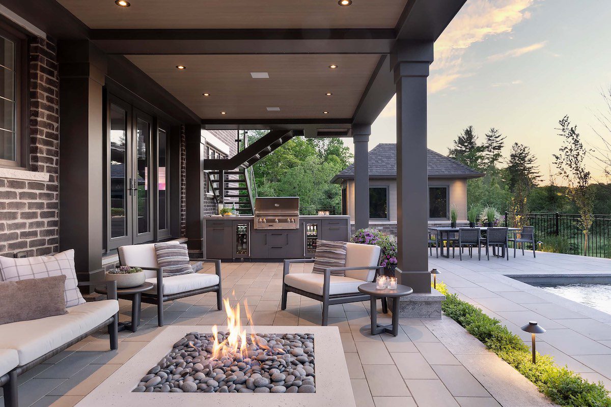 outdoor heating options fire pit