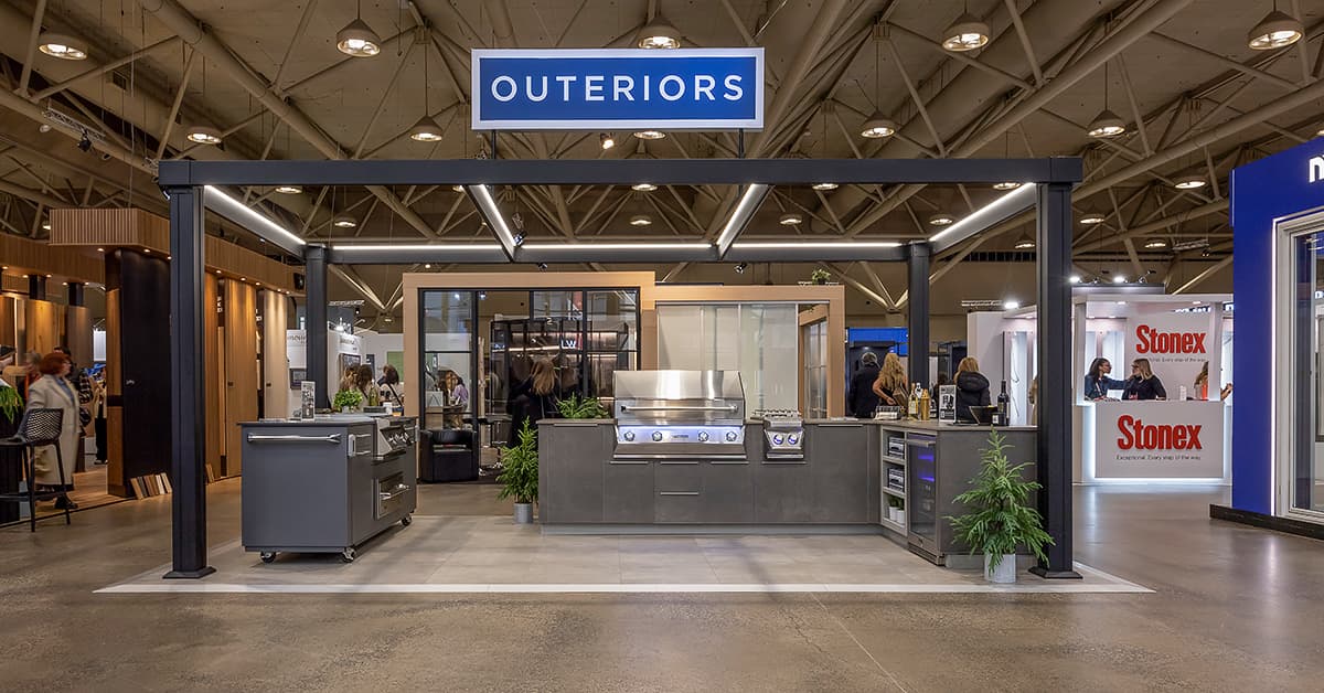 Outeriors trade show booth